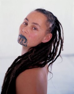 Famale Face Tattoo (Moko)